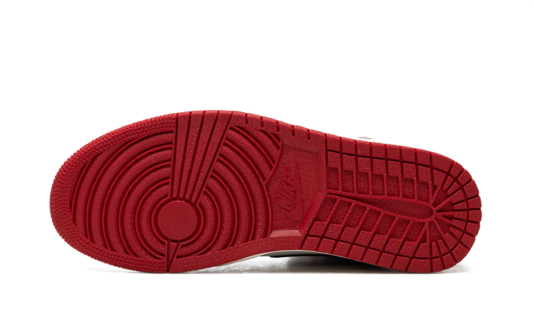 Nike Sneakers – Red, Black & White High-Top with Cream Midsole